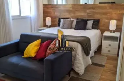 Flat moderno e mobiliado no edifício affinity – vila olímpia