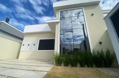 Casa de alto padrão com pé direito duplo no bosque da mata – tijucas/sc