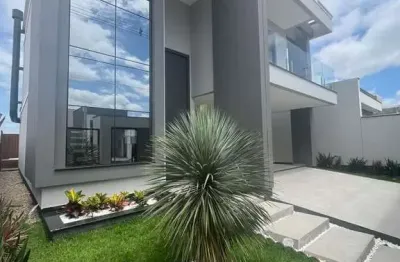 Casa de alto padrão com spa e pé direito duplo no dom geraldo – tijucas/sc