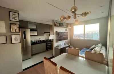 Apartamento moderno com 2 dormitórios e vaga coberta no parque industrial