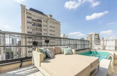 Cobertura para venda e locação em vila nova conceição com 4 quartos, sendo 4 suítes , 310m²