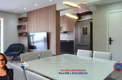 Apartamento para venda em Centro com 3 quartos, sendo 3 suítes , 113m²