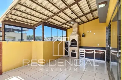 Excelente cobertura a venda no bairro porto velho - 03 quartos, 1 suíte, área externa e jacuzzi