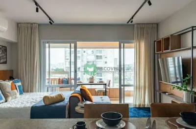Apartamento com 1 dormitório à venda, 42 m² por r$ 610.000,00 - campo belo - são paulo/sp