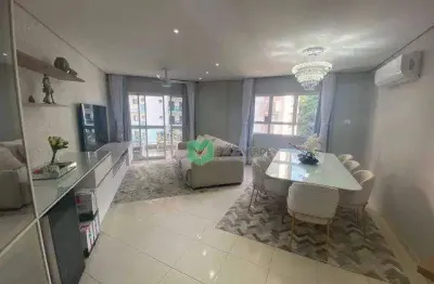 Apartamento com 3 dormitórios à venda, 147 m² por r$ 900.000,00 - balneário guarujá - guarujá/sp