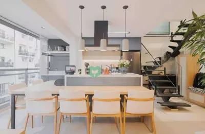 Cobertura com 2 dormitórios à venda, 97 m² por r$ 1.980.000,00 - vila madalena - são paulo/sp