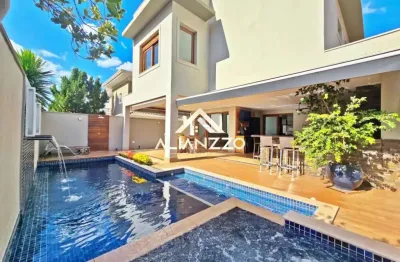 Casa sobrado alto padrão no condomínio residencial pitangueiras em ribeirão preto/sp. alianzzo imóveis