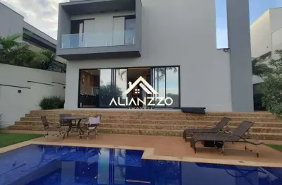 Casa residencial alto padrão condomínio alphaville ii em ribeirão preto/sp. alianzzo imóveis.