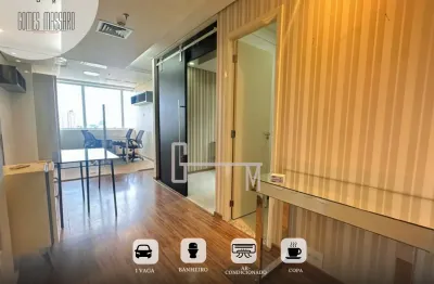 Edifício trio office  mobiliadasala com 43,46 m², divisórias, iluminação, ar-condicionado