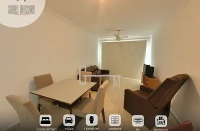 Edifício villagio modena mobiliado apartamento  com 47m², 1 dormitório