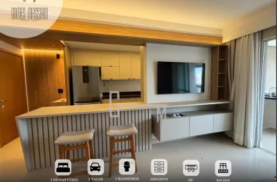 Edifício Domaine  Apartamento com 77 m², 2 dormitórios sendo 1 suíte, completo em armários