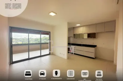 Edifício THZ Excelente apartamento com 132m², 3 suítes completas em armários planejados e ar-condicionado