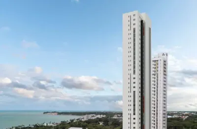 Apto de 1 quarto (duplex), com vista definitiva do mar a venda no altiplano.