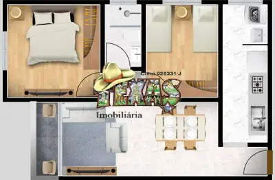 Apartamento com 2 quartos à venda no Conjunto Habitacional Ana Paula, Mogi das Cruzes 