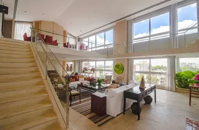 Apartamento triplex com 4 dormitórios à venda, 900 m² por r$ 18.000.000,00 - jardim guedala - são paulo/sp