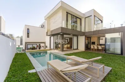 Casa em condomínio fechado com 4 quartos à venda na avenida fredolin wolf, santa felicidade, curitiba, 425 m2 por r$ 3.995.000