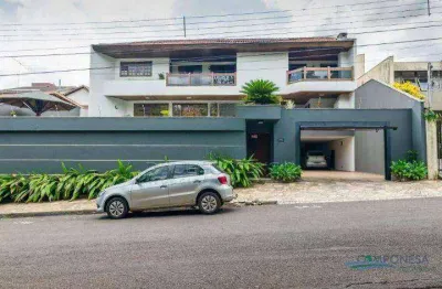 Sobrado com 4 dormitórios, 421 m² - venda por r$ 2.250.000,00 ou aluguel por r$ 11.000,00/mês - quebec - londrina/pr