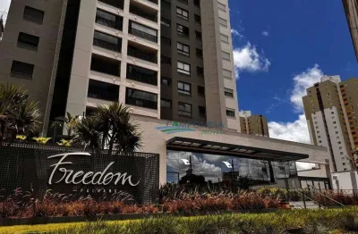 Apartamento com 1 dormitório para alugar, 45 m² por r$ 3.000,00/mês - gleba palhano - londrina/pr