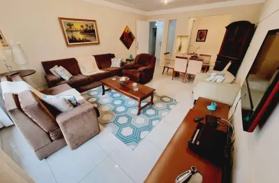 Apartamento 3 dormitórios mobiliado - temporada - gonzaga - santos