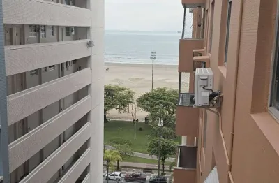 Temporada - apartamento 2 dormitórios vista lateral mar - gonzaga - santos