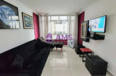 Temporada - Apartamento 1 Dormitório- mobiliado - Gonzaga - Santos