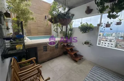 Cobertura de 3 suítes à venda com lazer completo - Boqueirão, Santos/SP