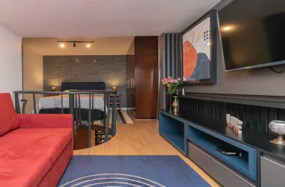 Duplex com suíte lindamente mobiliado em localização nobre do Jardim Paulista