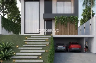 Casa alphaville nova 310 m² 4 suites 4 vagas piscina com prainha