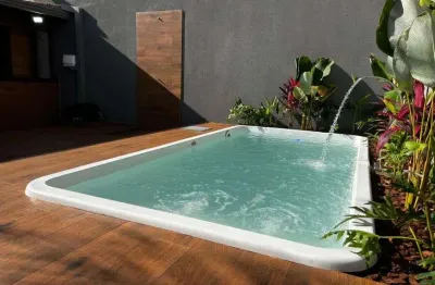 Casa bairro jardim brasília - 3/4 sendo 1 suíte - piscina e churrasqueira