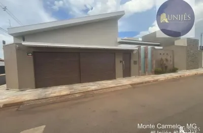 Imperdível! casa de alto padrão em monte carmelo-mg, bairro jardim dos ipês, 4 quartos, 2 suítes, 275m², 7 vagas. #corretordeimóveis #casaparavenda