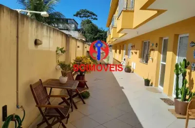 Casa em condomínio fechado com 2 quartos à venda na rua alberto pasqualini, pechincha, rio de janeiro, 86 m2 por r$ 350.000