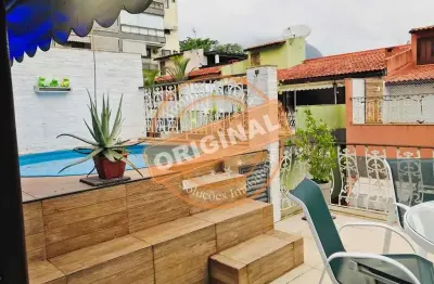 Casa em condomínio fechado com 3 quartos à venda na rua antônio cordeiro, jacarepaguá, rio de janeiro, 190 m2 por r$ 860.000