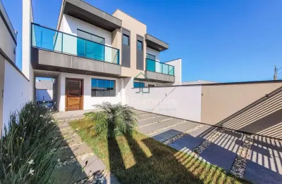 Sobrado com 2 suítes e amplo espaço de fundos à venda, 100 m² por r$ 520.000 - itajuba - barra velha/sc