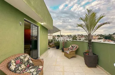 Excelente cobertura triplex no santa amélia à venda por r$750.000,00