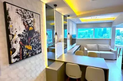 Apartamento 47m² - reformado e mobiliado com 1 dorm e vaga – brooklin