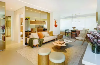 Lindo apartamento 66 m²2  2 dormitórios, 1 suíte, 2 banheiros, 1 vaga - vila mar