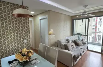 Apartamento 50m² reformado e mobiliado - 2 quartos e 1 vaga - Vila Mascote