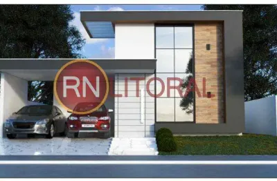 Casa em condomínio para venda em parnamirim, cajupiranga, 3 dormitórios, 3 suítes, 1 banheiro, 2 vagas