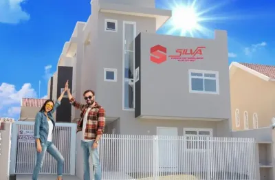 Sobrado triplex c/ 141m² - 03 quartos  sendo 01 suíte - terraço gourmet c/ churrasqueira -  02 garagens - xaxim - curitiba