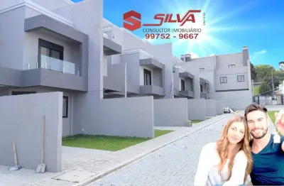 Sobrado triplex  dentro do condomínio c/132m² - c/ 02 garagens  - 03 qtos sendo 01 suíte   - terraço gourmet coberto c/ churrasqueira - uberaba - curitiba