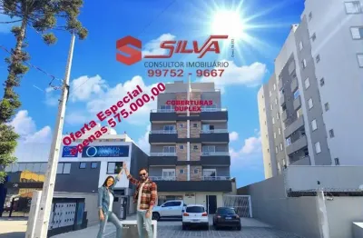 Cobertura duplex no centro c/146m² últil - 02 qtos sendo 01 suítes master c/ sacadas - espaço gourmet c/ terraço - 02 garagens cobertas - pinhais - pr