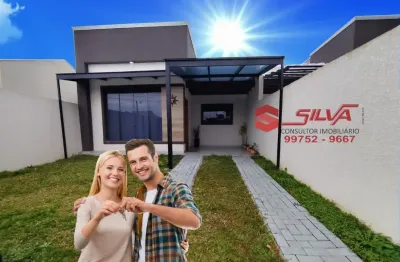 Casa  c/ mobília c/70m² c/ 03 qtos sendo  01 suíte - coberturas de vidro na garagem e espaço gourmet - quintal - ipê - são josé dos pinhais.