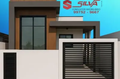 Casa  c/ 62m² - 02 quartos sendo 01 suíte  c/ quintal - área de serviço coberta  - weissópolis - pinhais -
