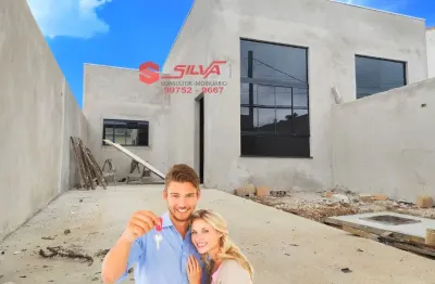 Casa  c/ 62m² - 02 quartos sendo 01 suíte  c/ quintal - área de serviço coberta  - weissópolis - pinhais -