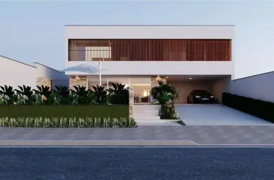 Residencial altavis na aldeia da serra casa design modern com 330m² 3 suites sala e cozinha integradas
