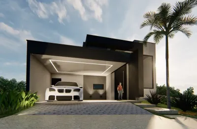 Casa à venda com 178m² de área construída, 3 suítes, 4 vagas de garagem, área gourmet, portaria e segurança 24h,  condomínio Quinta da Mata 2, Ribeirão Preto