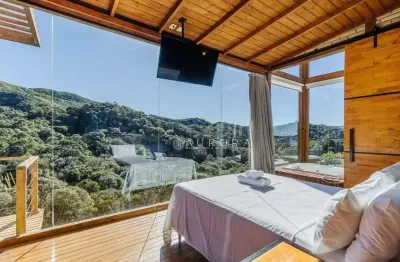 Cabana mobiliada e decorada com 1 dormitório à venda por r$ 330.000 - rio dos pinheiros - anitápolis/sc