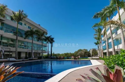 Cobertura com 2 dormitórios com piscina privativa face norte à venda, 166 m² por r$ 3.990.000 - campeche - florianópolis/sc