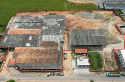 Galpão para locação à 400 metros da sc-410, com escritório, mobiliado, pé direito alto, próximo a o