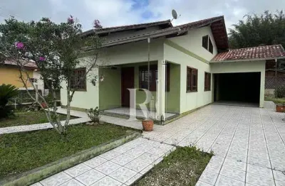 Casa semimobiliada com amplo pátio para locação, xv de novembro, tijucas, sc